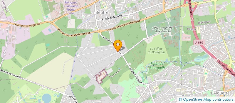 localisation de l'entreprise MADAME LUCILE BOISARD  MERIGNAC