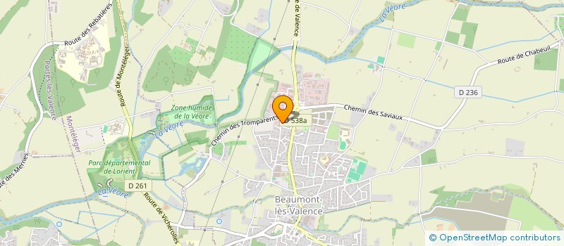 localisation de l'entreprise MADAME LUCILE BON  BEAUMONT-LES-VALENCE