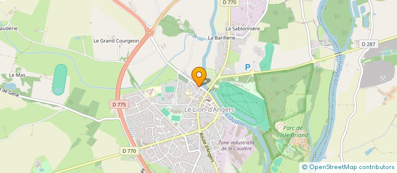 localisation de l'entreprise MADAME LUCILE BOURGEAIS  LE LION D'ANGERS