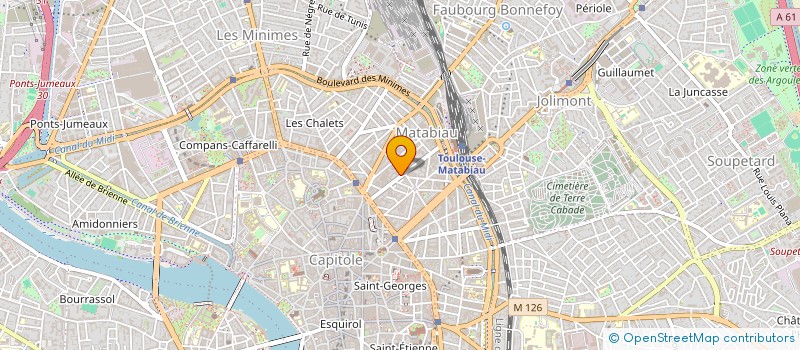 localisation de l'entreprise MADAME LUCILE BOURLAND  TOULOUSE