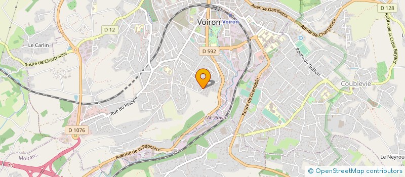 localisation de l'entreprise MADAME LUCILE BOURREAU à VOIRON