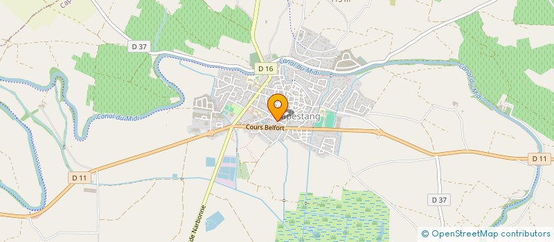 localisation de l'entreprise MADAME LUCILE BOUSQUET à CAPESTANG