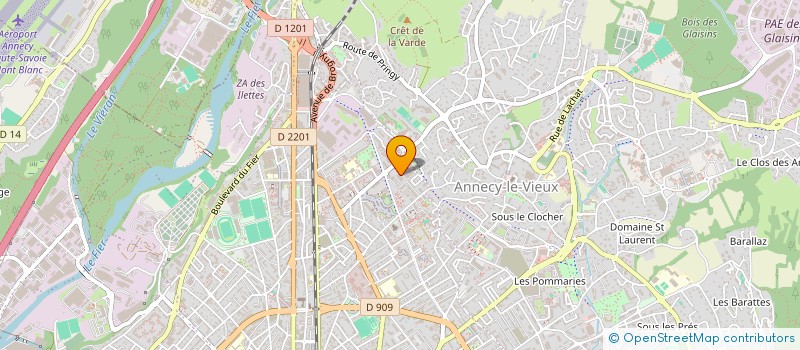 localisation de l'entreprise MADAME LUCILE BOUVRY à ANNECY