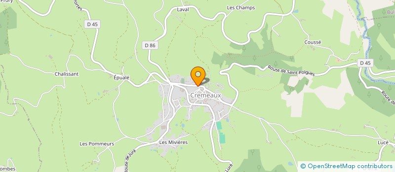 localisation de l'entreprise MADAME LUCILE BRIERY  CREMEAUX