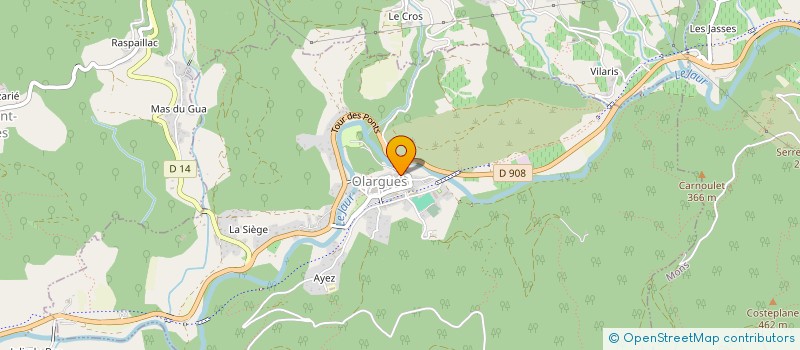 localisation de l'entreprise MADAME LUCILE CABANES  OLARGUES