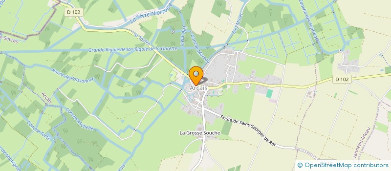 localisation de l'entreprise MADAME LUCILE CALVEZ à ARCAIS