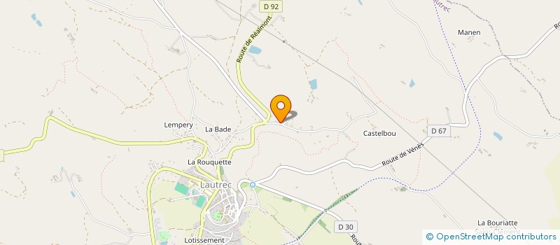 localisation de l'entreprise MADAME LUCILE CHORVALLI  LAUTREC