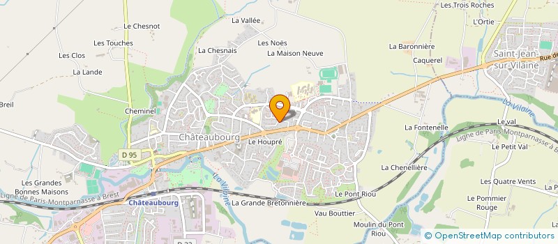 localisation de l'entreprise MADAME LUCILE CLAIN à CHATEAUBOURG