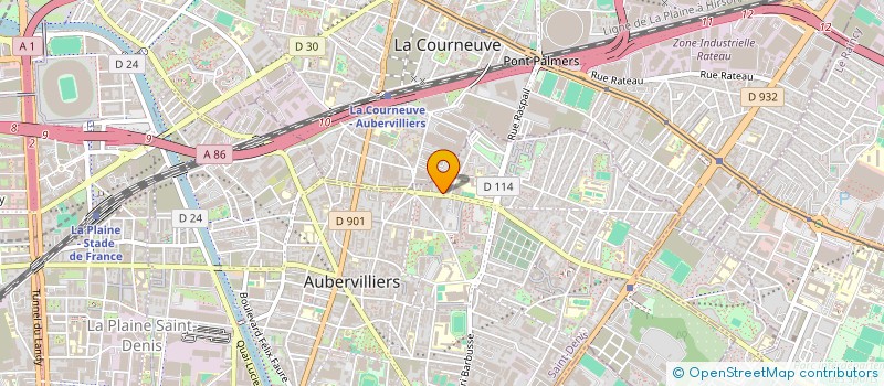 localisation de l'entreprise MADAME LUCILE CLOWEZ à AUBERVILLIERS