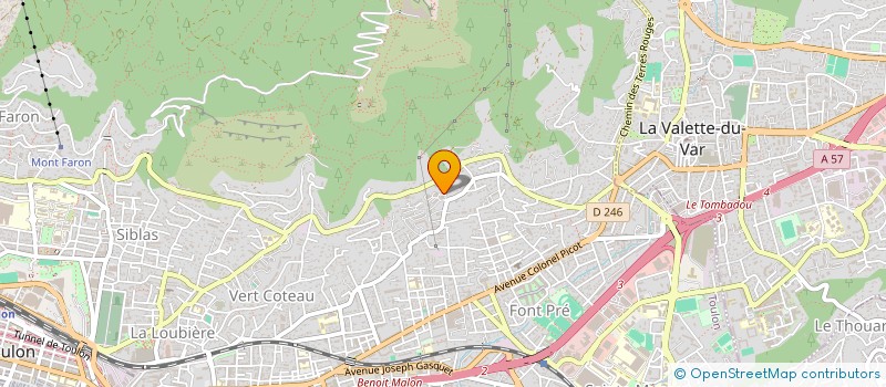 localisation de l'entreprise MADAME LUCILE COENE  TOULON