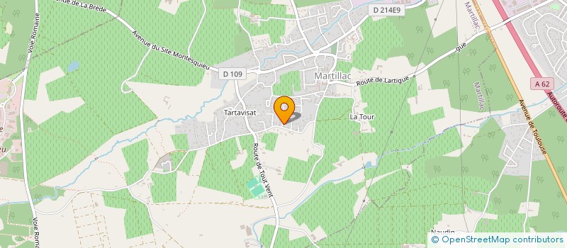 localisation de l'entreprise MADAME LUCILE COQUE  MARTILLAC