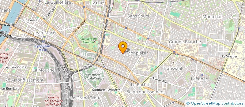 localisation de l'entreprise MADAME LUCILE COTE  LYON