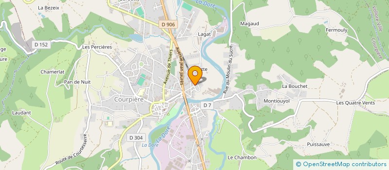 localisation de l'entreprise MADAME LUCILE COUPERIER à COURPIERE