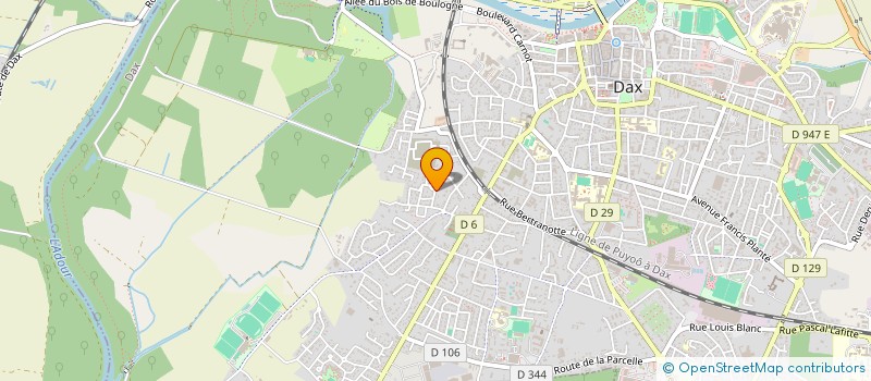 localisation de l'entreprise MADAME LUCILE DANE  DAX