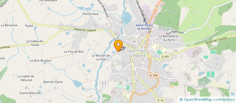 localisation de l'entreprise MADAME LUCILE DELAVERGNAS à SAINT-YRIEIX-LA-PERCHE