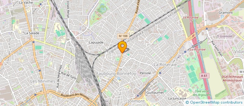 localisation de l'entreprise MADAME LUCILE DELOLM DE LALAUBIE  TOULOUSE