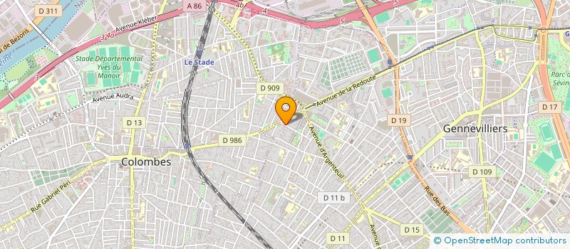 localisation de l'entreprise MADAME LUCILE DESCHAMPS à BOIS-COLOMBES