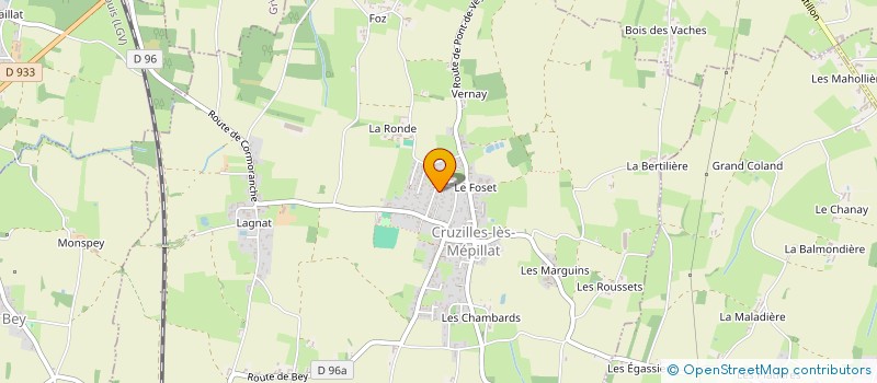 localisation de l'entreprise MADAME LUCILE DIAZ  CRUZILLES-LES-MEPILLAT