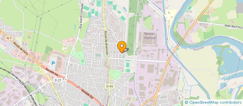 localisation de l'entreprise MADAME LUCILE DUBOST  ROANNE