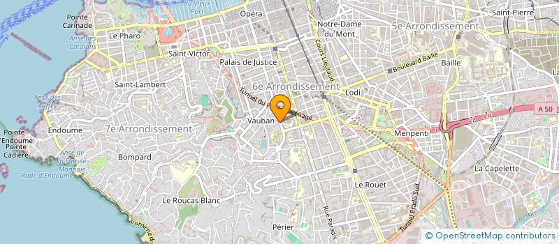 localisation de l'entreprise MADAME LUCILE DUBRANA à MARSEILLE