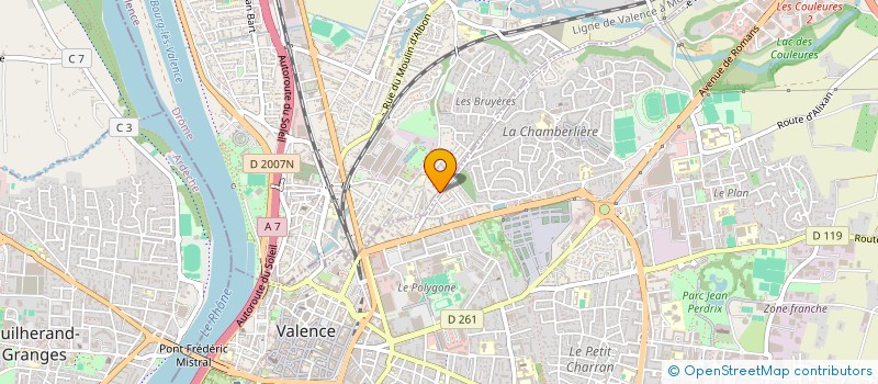 localisation de l'entreprise MADAME LUCILE DUMEAUX  BOURG-LES-VALENCE