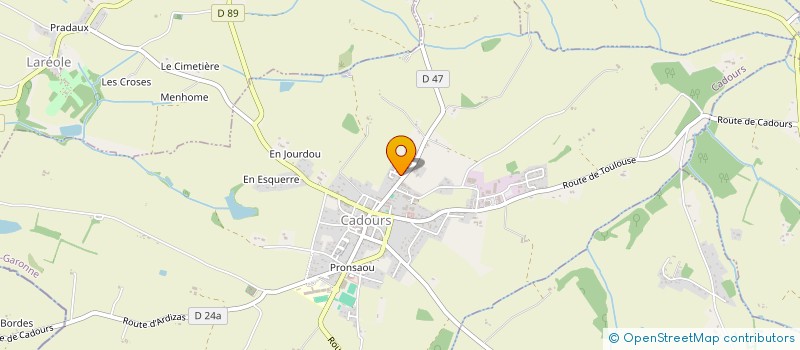 localisation de l'entreprise MADAME LUCILE FEDELE  CADOURS