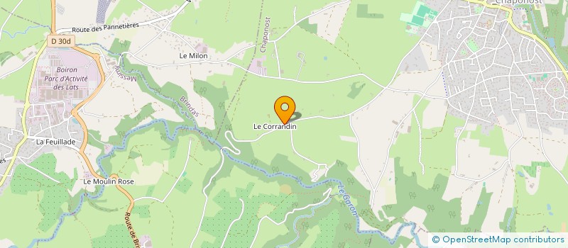 localisation de l'entreprise MADAME LUCILE FEVRE  CHAPONOST