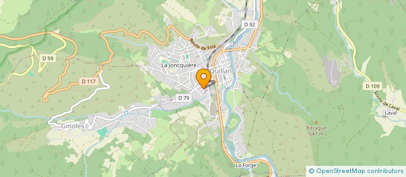 localisation de l'entreprise MADAME LUCILE FINOT  CAMPAGNE-SUR-AUDE