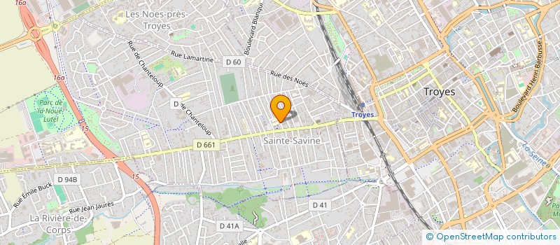 localisation de l'entreprise MADAME LUCILE FORNE  SAINTE SAVINE