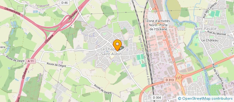 localisation de l'entreprise MADAME LUCILE FRAIPONT à LA CHAPELLE-SAINT-AUBIN