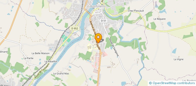 localisation de l'entreprise MADAME LUCILE FRANCOIS  CONFOLENS