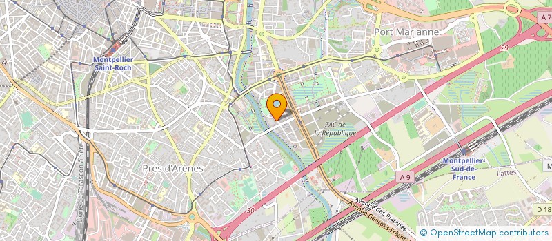 localisation de l'entreprise MADAME LUCILE GAGNAUX à MONTPELLIER
