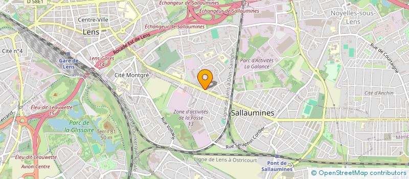 localisation de l'entreprise MADAME LUCILE GAY  SALLAUMINES