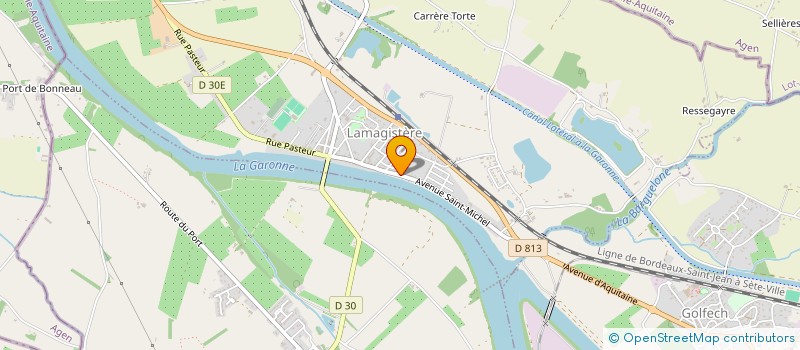 localisation de l'entreprise MADAME LUCILE GIUSTO  LAMAGISTERE