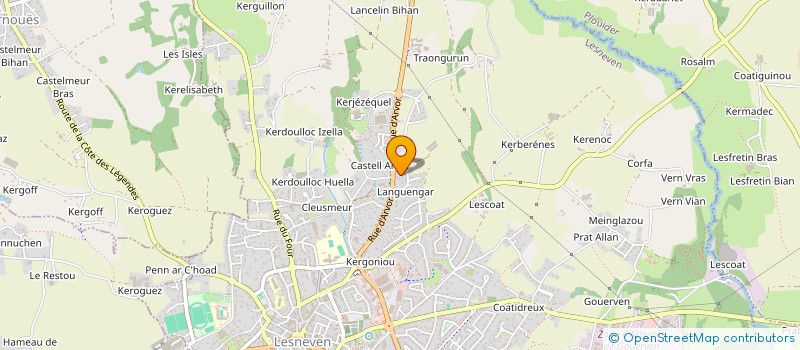 localisation de l'entreprise MADAME LUCILE GOURDON  LESNEVEN