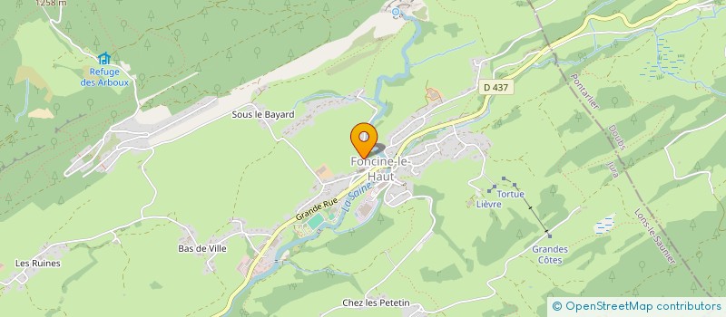 localisation de l'entreprise MADAME LUCILE GRANDVOINNET  FONCINE-LE-HAUT