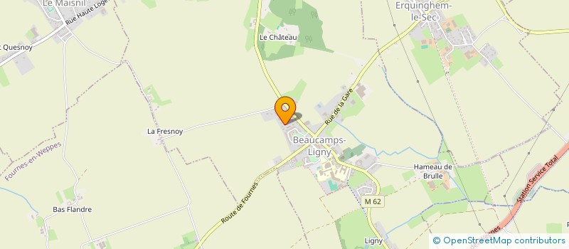 localisation de l'entreprise MADAME LUCILE GROS  BEAUCAMPS-LIGNY