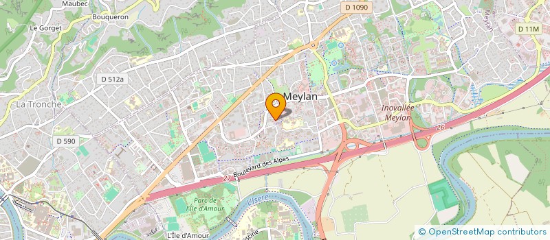 localisation de l'entreprise MADAME LUCILE GRUMEL  MEYLAN