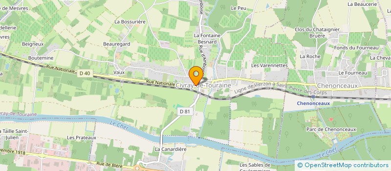 localisation de l'entreprise MADAME LUCILE GRYSPEERDT  CIVRAY-DE-TOURAINE