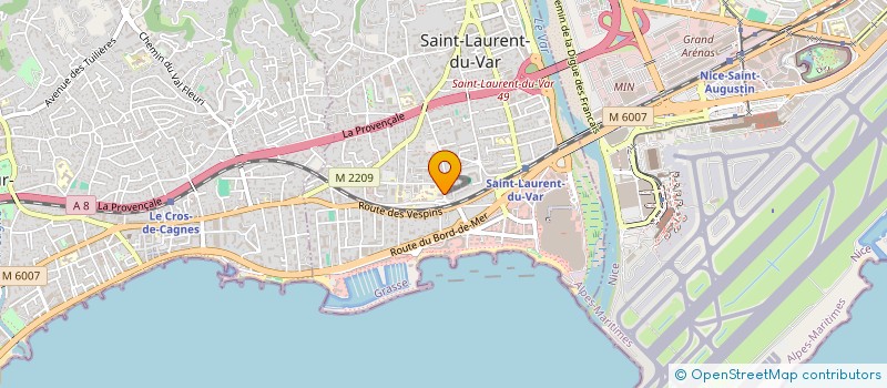 localisation de l'entreprise MADAME LUCILE HARZIC à SAINT-LAURENT-DU-VAR