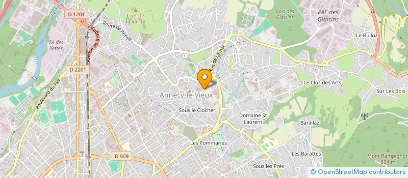 localisation de l'entreprise MADAME LUCILE JOURNOUD à ANNECY