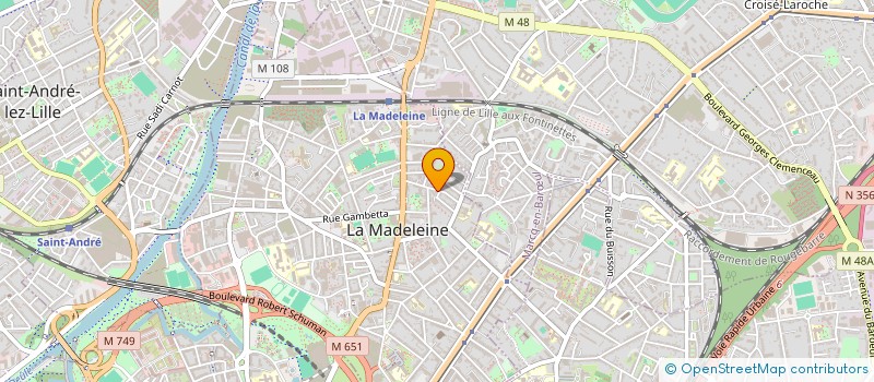 localisation de l'entreprise MADAME LUCILE L'HOSTIS à LA MADELEINE