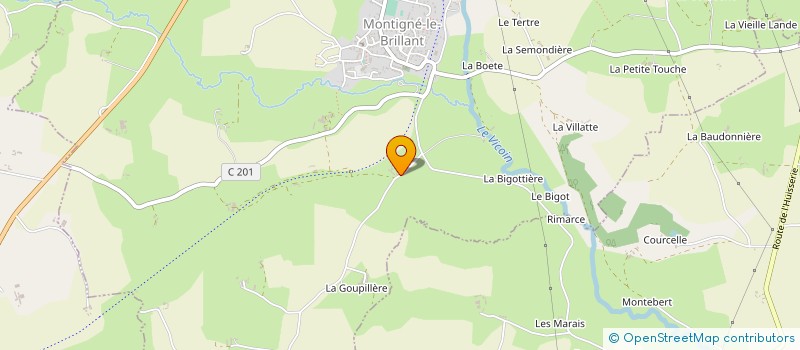 localisation de l'entreprise MADAME LUCILE LA ROCCA à MONTIGNE-LE-BRILLANT