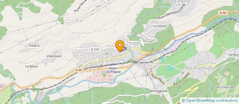 localisation de l'entreprise MADAME LUCILE LAGER  AIME-LA-PLAGNE