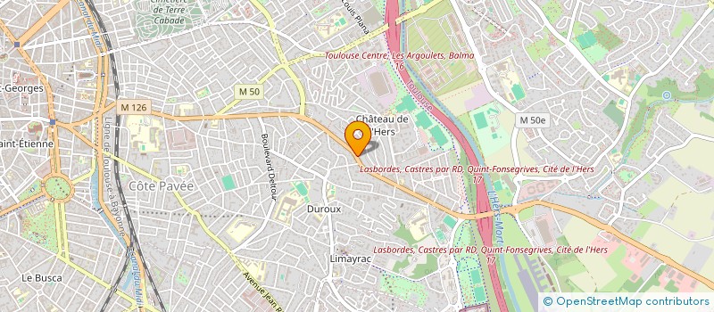 localisation de l'entreprise MADAME LUCILE LASFARGUES  TOULOUSE