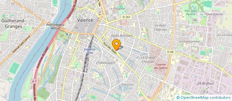 localisation de l'entreprise MADAME LUCILE LAURIANE QUILLET à VALENCE