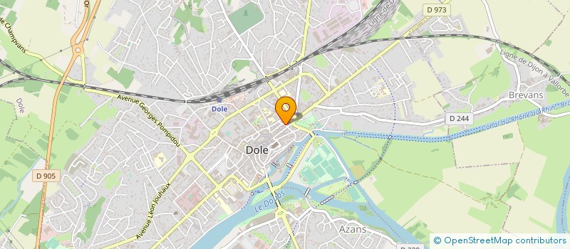 localisation de l'entreprise MADAME LUCILE LECAT à DOLE