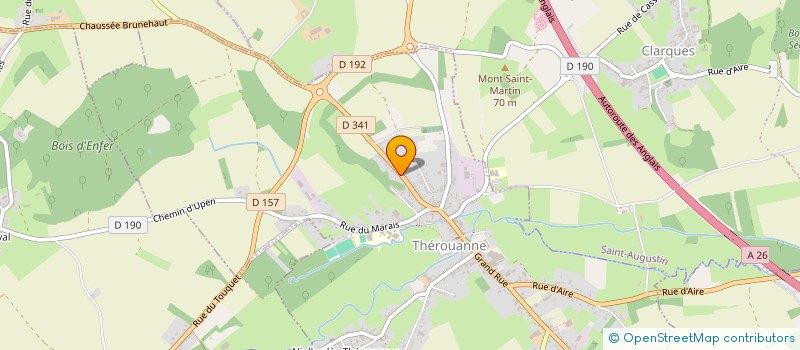 localisation de l'entreprise MADAME LUCILE LECLERCQ  THEROUANNE