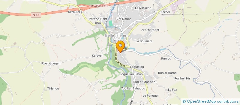 localisation de l'entreprise MADAME LUCILE LECYGNE  BELLE-ISLE-EN-TERRE