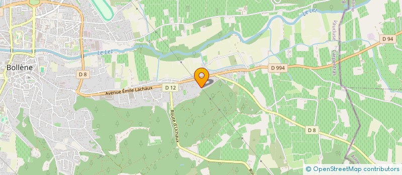 localisation de l'entreprise MADAME LUCILE MAGNANI  BOLLENE